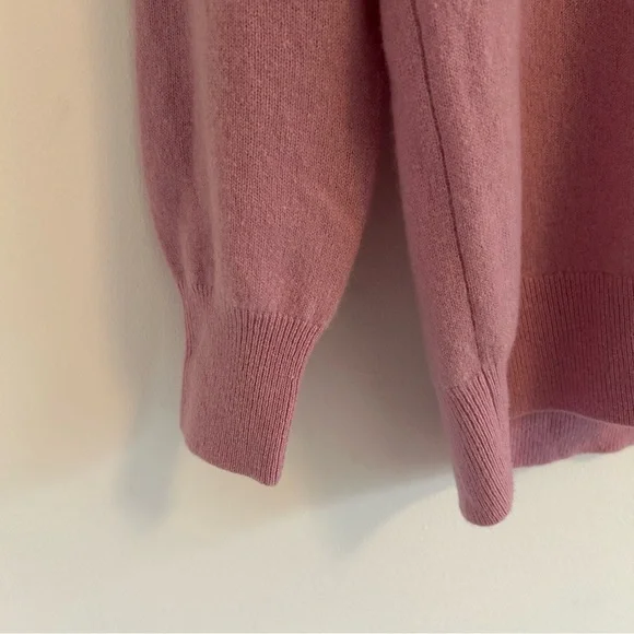 (SOLD) BABATON Merino Wool Blend Polo Sweater Pink Size XS - Picture 8 of 15